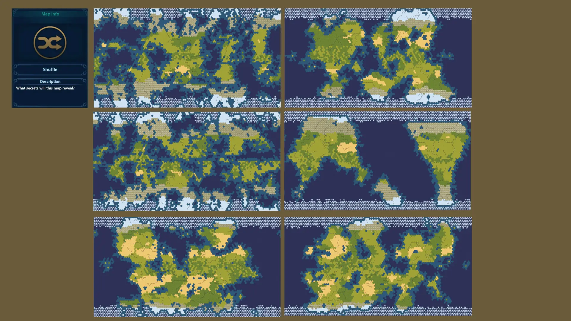 civ 6 Shuffle map type